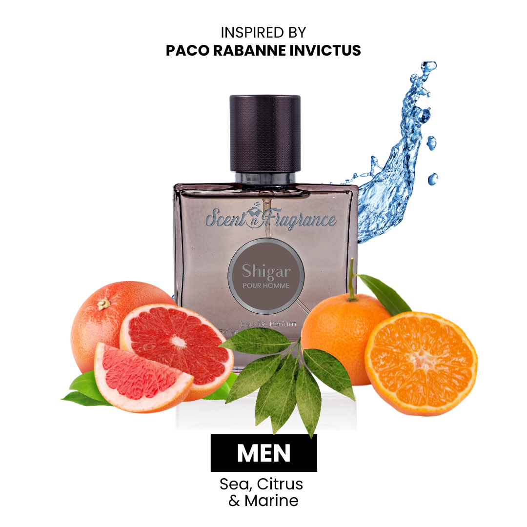 SHIGAR - INSPIRED BY PACO RABBANE INVICTUS by Scent N Fragrance