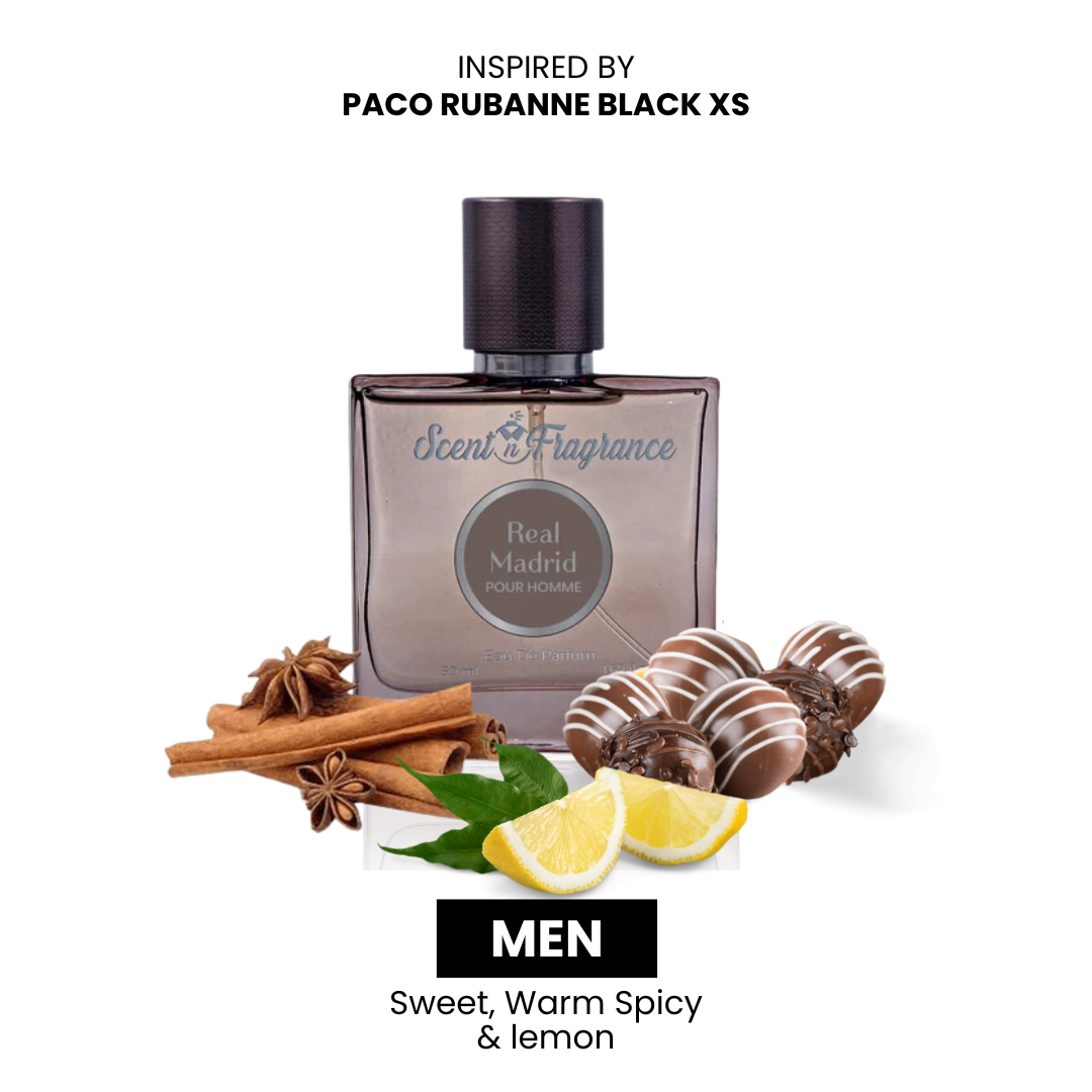 REAL MADRID - INSPIRED BY PACO RUBANNE BLACK XS by Scent N Fragrance