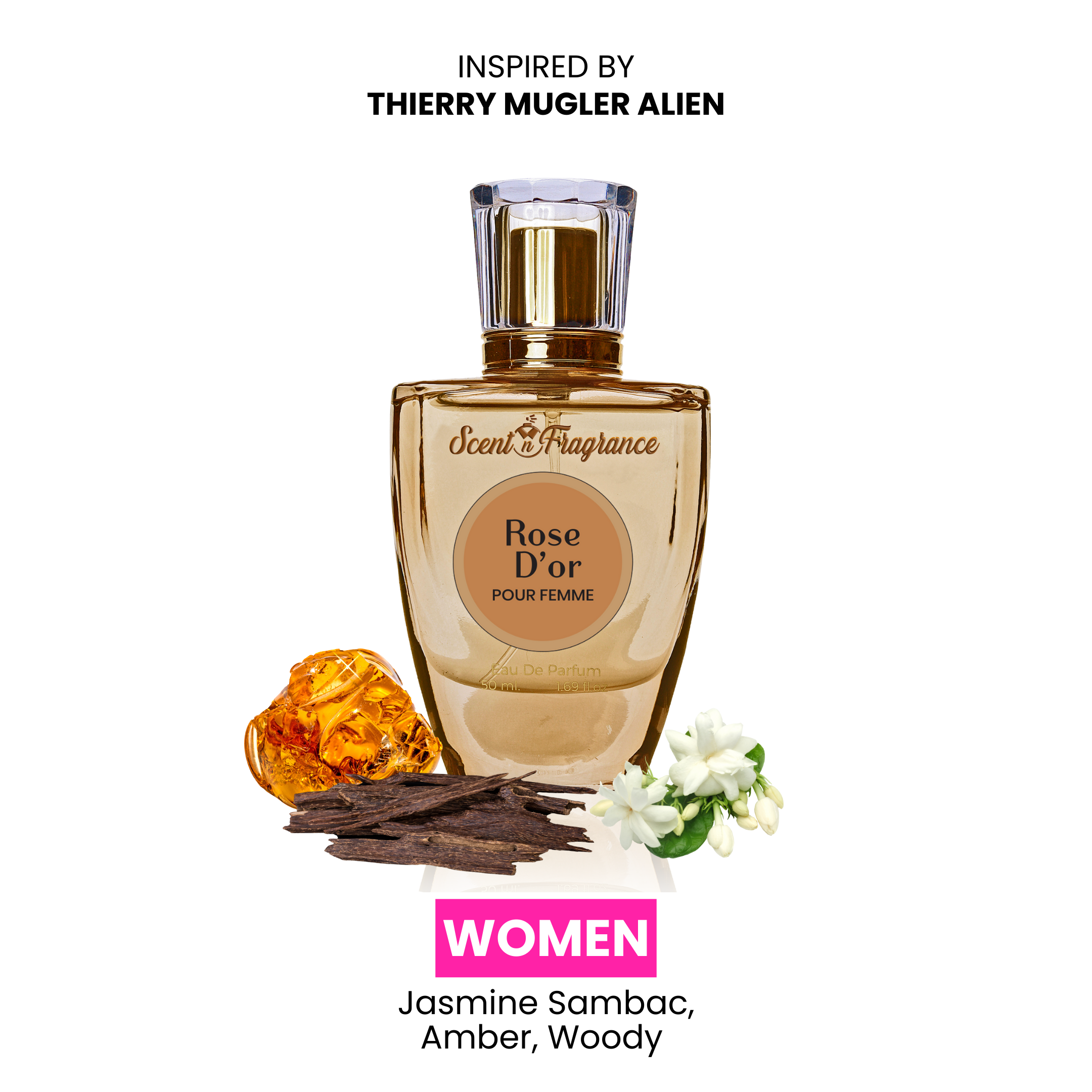 ROSE D'OR - INSPIRED BY THIERRY MUGLER ALIEN by Scent N Fragrance